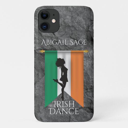 Persoonlijke Ierse danseres - vlag van Ierland Dan Case-Mate iPhone Case (Achterkant)