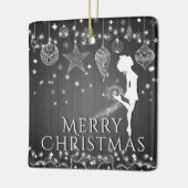 Persoonlijke Ierse dansfeest Keramisch Ornament (Links)