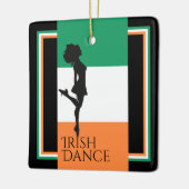 Persoonlijke Ierse dansvlag voor Kerstmis in Ierla Keramisch Ornament (Links)