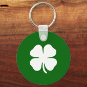 Persoonlijke Ierse Groene Klaverblad Sleutelhanger (Voorkant)