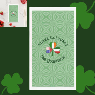 Persoonlijke Ierse Italië VS Shamrock Servet