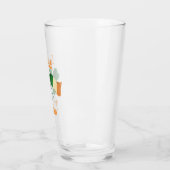 Persoonlijke Ierse luck Clover Beer Glass Tumbler (Links)