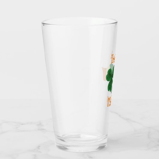 Persoonlijke Ierse luck Clover Beer Glass Tumbler (Rechts)