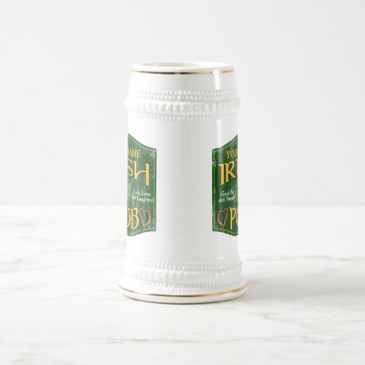 Persoonlijke Ierse pb-gebarentaal Bierpul (Center)