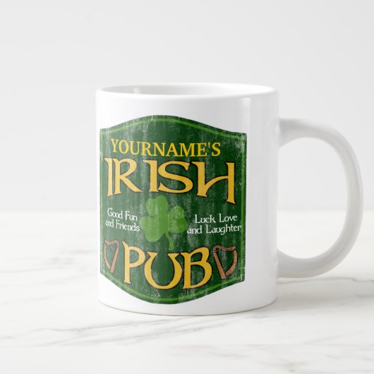 Persoonlijke Ierse pb-gebarentaal Grote Koffiekop (Rechts)