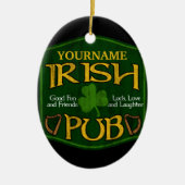 Persoonlijke Ierse pb-gebarentaal Keramisch Ornament (Voorkant)