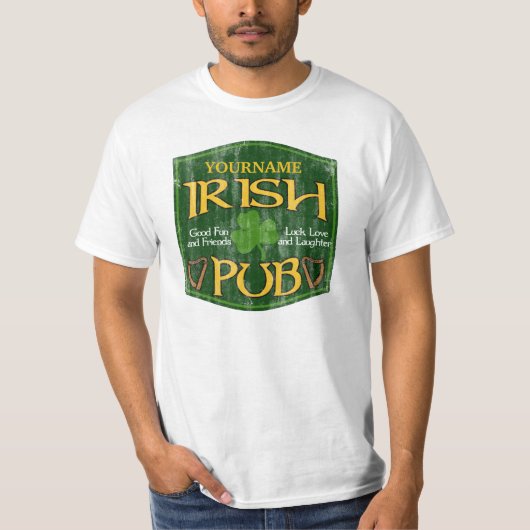 Persoonlijke Ierse pb-gebarentaal T-shirt (Voorkant)
