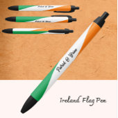 Persoonlijke Ierse pen, Ierse vlag, Ierland Zwarte Inkt Pen