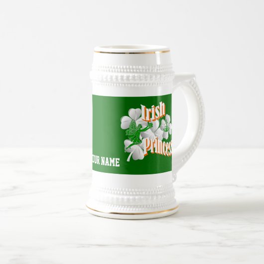 Persoonlijke Ierse prinses Bierpul (Voorkant rechts)