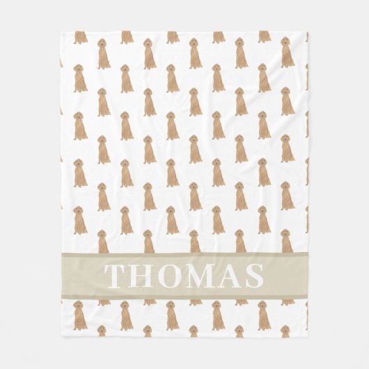 Persoonlijke Ierse Setter Fleece Deken (Voorkant)