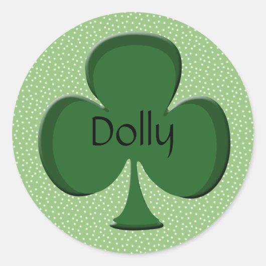Persoonlijke Ierse Shamrock Stickers (Voorkant)