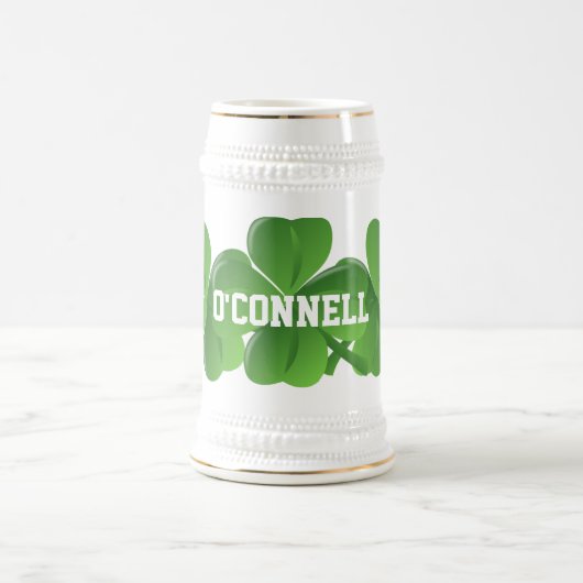 Persoonlijke Ierse St Patrick's day Bierpul (Center)