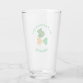 Persoonlijke Ierse St. Patrick's Day Glas (Achterkant)