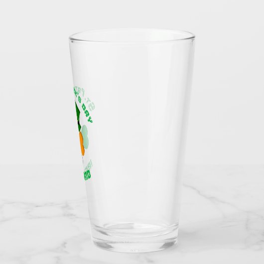 Persoonlijke Ierse St. Patrick's Day Glas (Links)