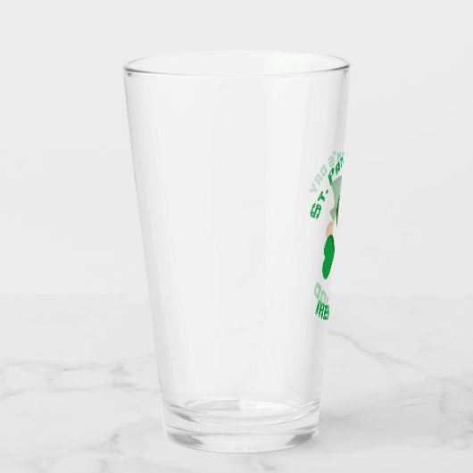Persoonlijke Ierse St. Patrick's Day Glas (Rechts)