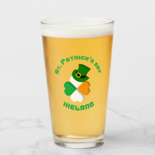 Persoonlijke Ierse St. Patrick's Day Glas