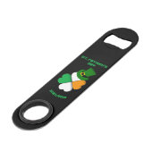 Persoonlijke Ierse St. Patrick's Day w/ Green pet Speed Flessenopener (Voorkant Gekanteld)