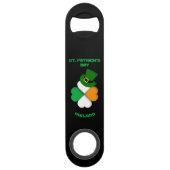 Persoonlijke Ierse St. Patrick's Day w/ Green pet Speed Flessenopener (Voorkant)