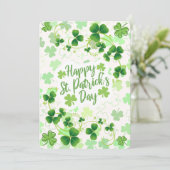 Persoonlijke Ierse zegeningen voor St. Patrick's D Feestdagenkaart (Staand voorkant)