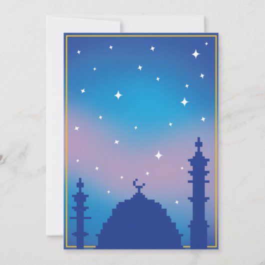 Persoonlijke iftar kaart (Achterkant)