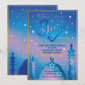 Persoonlijke iftar kaart (Voorkant / Achterkant)