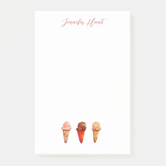 Persoonlijke Ijsbekers  Post-it® Notes (Voorkant)