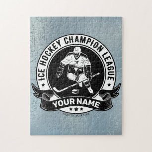 Persoonlijke ijshockeyspeler ijsbaan team atleet legpuzzel