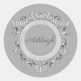 Persoonlijke illustratie ronde sticker
