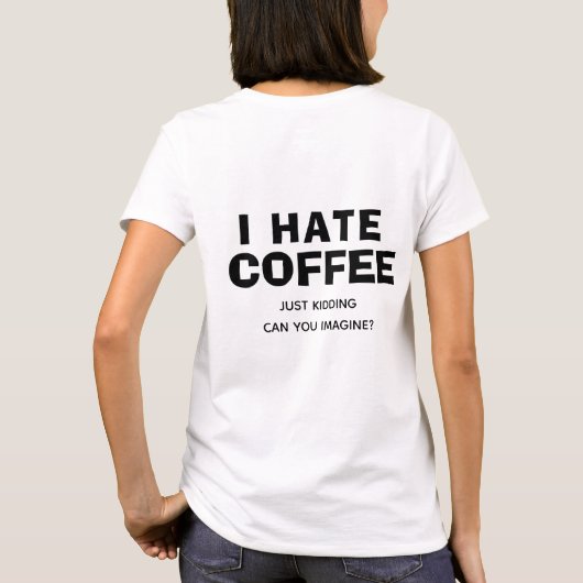 Persoonlijke Illustratie van Bloemenkopje Cadeau T-shirt (Achterkant)