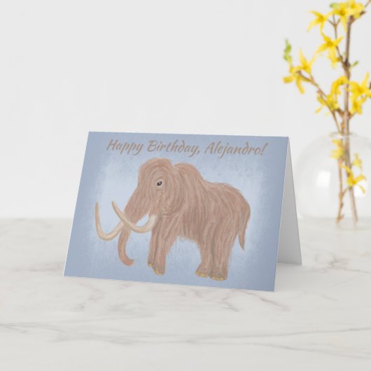 Persoonlijke illustratie van bruine wei kaart (Gele Bloem)