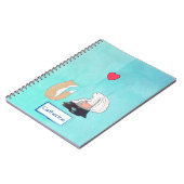 Persoonlijke illustratie van Cute Fox en Rabbit Notitieboek (Linkerzijde)