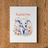 Persoonlijke Illustratie van een Baby Olifant Poster