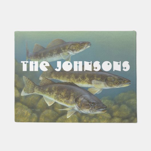 Persoonlijke  illustratie van Walleye Deurmat (Voorkant)