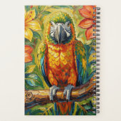 Persoonlijke Impasto Ara Papegaai Gepersonaliseerd Planner (Achterkant)