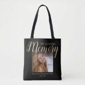 Persoonlijke 'In Loving Memory' Foto Tote Bag (Voorkant)