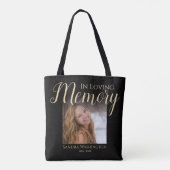 Persoonlijke 'In Loving Memory' Foto Tote Bag (Achterkant)