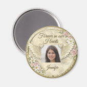 Persoonlijke 'In Memoriam' Fototemplate Magneet (Voorkant / Achterkant)