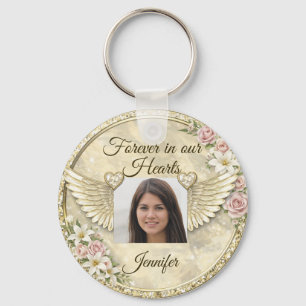 Persoonlijke 'In Memoriam' Fototemplate Sleutelhanger