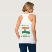 Persoonlijke India Vlag Cadeau Dames Tanktop (Volledige Achterkant)