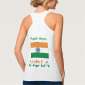 Persoonlijke India Vlag Cadeau Dames Tanktop (Achterkant)