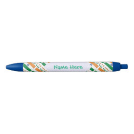 Persoonlijke India vlag Tegel Zwarte Inkt Pen