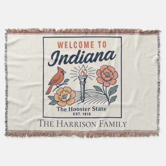 Persoonlijke Indiana Worpdeken Deken (Voorkant)
