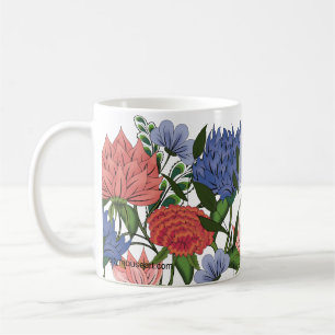 Persoonlijke Indiase bloemen Koffiemok