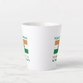Persoonlijke Indiase Vlag Naam Latte Mok (Voorkant)