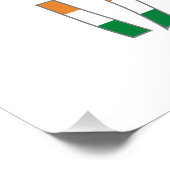 Persoonlijke Indiase Vlag Naam Perfect Poster (Hoek)
