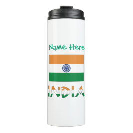 Persoonlijke Indiase vlag  Thermosbeker