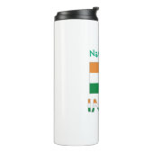 Persoonlijke Indiase vlag Thermosbeker (Gedraaid links)