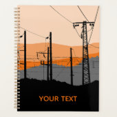 Persoonlijke Industriële Zonsondergang Elektricite Planner (Voorkant)