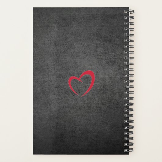 Persoonlijke INFINITEIT HOUDT U MEER Wekelijks maa Planner (Achterkant)