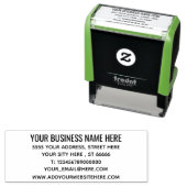 Persoonlijke info-adresstempel bedrijfsnaam  zelfinktende stempel (In situ)